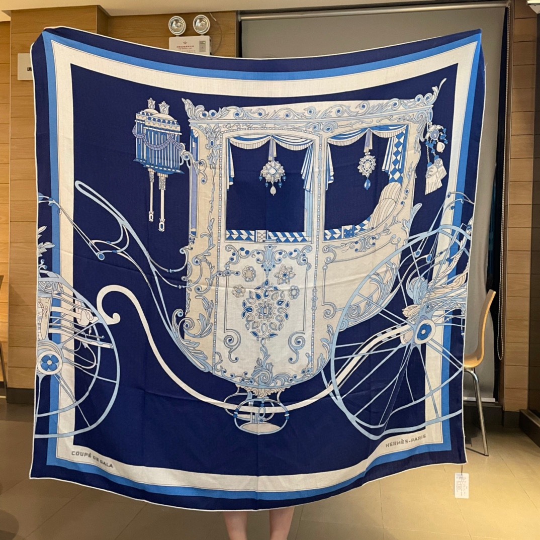 Hermes Square Towel-140*